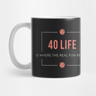 40 Life Commander Mug